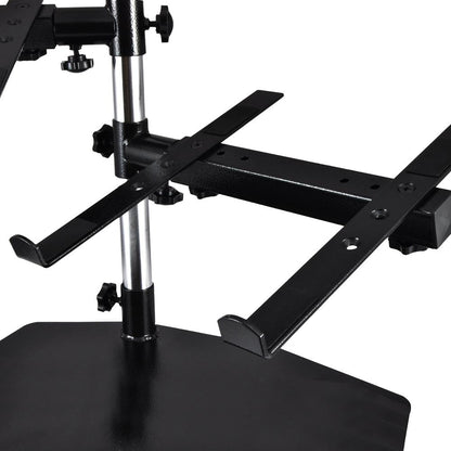 Soporte portátil doble para laptop - Ergonómico ajustable de acero con giro de 360°