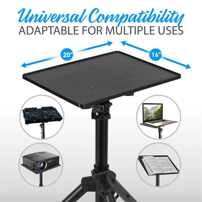 Laptop Projector Tripod Stand - Adjustable Metal 20x16 Plate 2 Pack