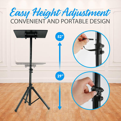 Laptop Projector Tripod Stand - Adjustable Metal 20x16 Plate 2 Pack