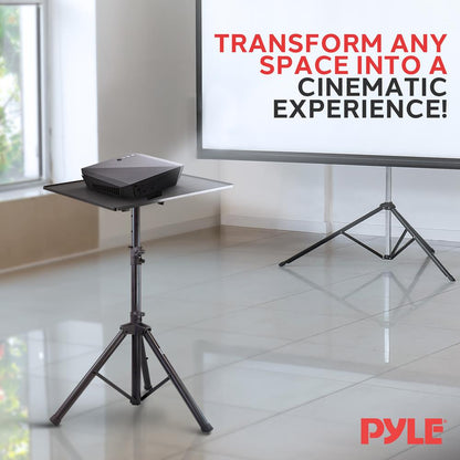 Projector Stand Adjustable Height Durable Metal Construction