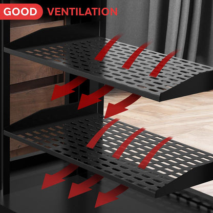 2-Pc 1U Server Rack Shelf Vented Steel 110 lbs Capacity