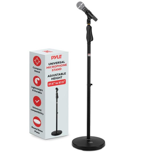 Microphone Stand - Adjustable Height Lock-Tight Knob Steel Construction