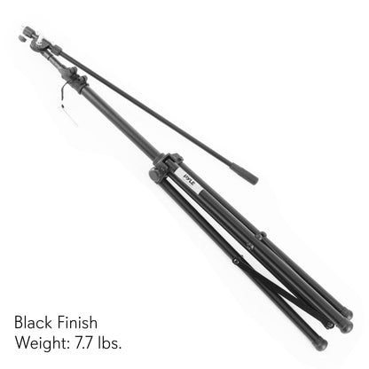 Heavy Duty Mic Stand - Adjustable Height Telescoping Boom Steel Alloy