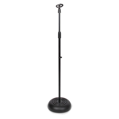 Soporte de micrófono ajustable - Base de metal resistente con altura regulable 2.8-5