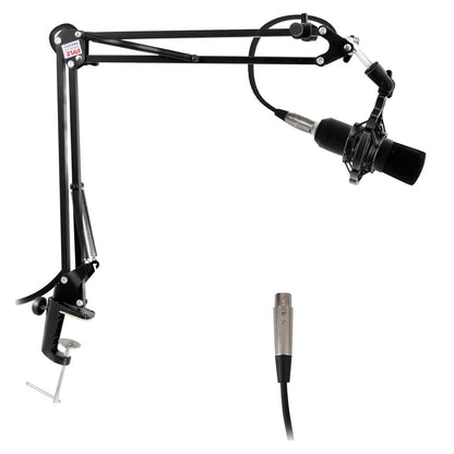 Soporte de brazo ajustable para micrófono - Aleación de acero de rápida instalación para escritorio