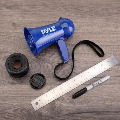 Portable Megaphone 600ft Range ABS Navy Blue