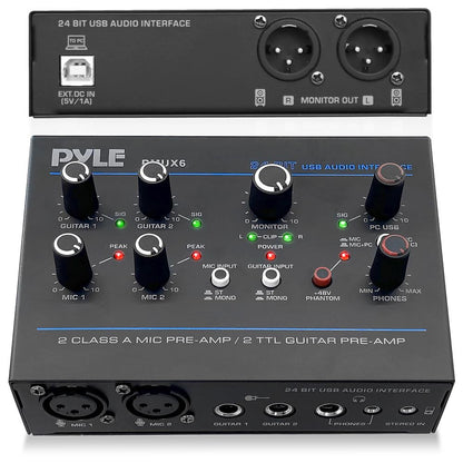 Interfaz de audio USB - Grabación impecable - Ruido ultrabajo - Diseño compacto