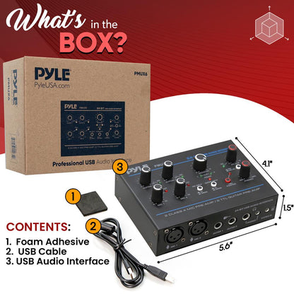 Interfaz de audio USB - Grabación impecable - Ruido ultrabajo - Diseño compacto