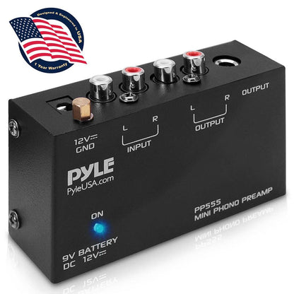 Phono Turntable Preamp - Low Noise RCA Input/Output Battery Option