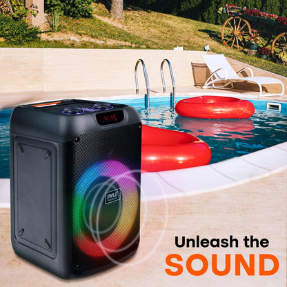 Bluetooth Party Speaker Powerful Bass TWS LED Lights Portable 100W