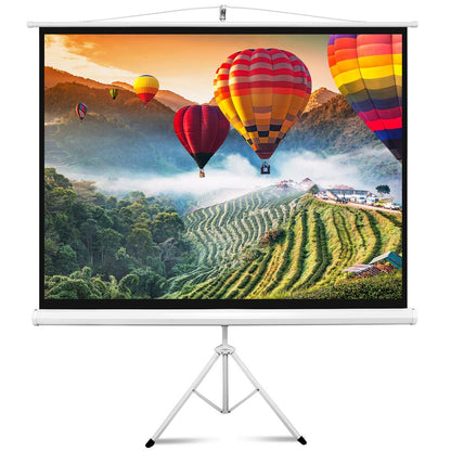 84 Portable Projector Screen Quick Setup Matte White Surface