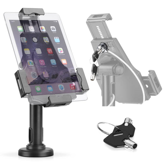 Tablet Security Stand with Lock Adjustable Arm Fits 7.9-10.1 Tablets