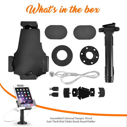 Tablet Security Stand with Lock Adjustable Arm Fits 7.9-10.1 Tablets