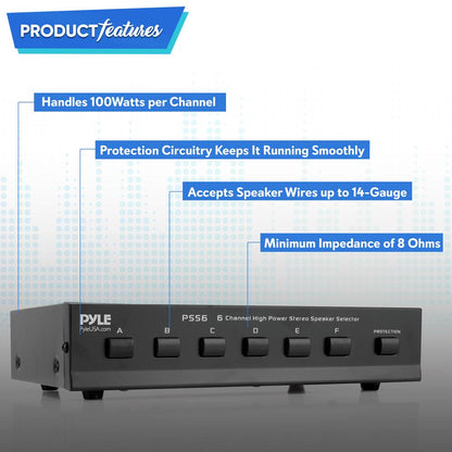 High Power Stereo Speaker Selector