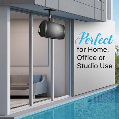 Speaker Wall/Ceiling Mounts - Adjustable Swivel Steel 75 lbs Capacity