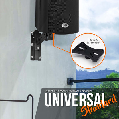 Wall Mount Speaker Brackets Secure Steel Adjustable Tilt & Swivel