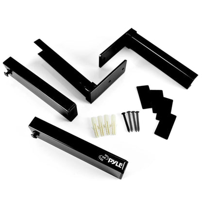 Soportes de pared ajustables para altavoces, capacidad de 110 lb, acero, paquete de 2