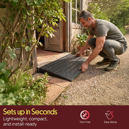 Rise Rubber Threshold Ramp - PTRDLS24