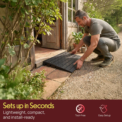 Rise Rubber Threshold Ramp - PTRDLS29