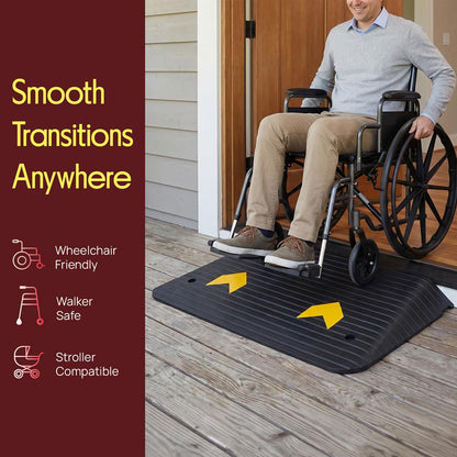 Rise Rubber Threshold Ramp - PTRDT34