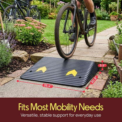 Rise Rubber Threshold Ramp - PTRDT34