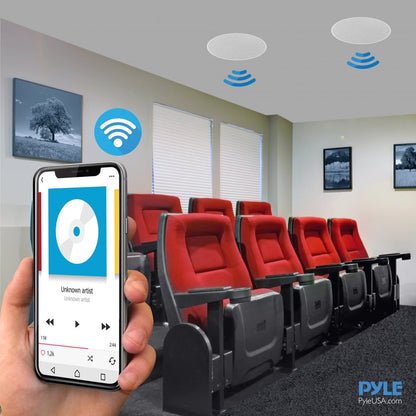 Ceiling/Wall Speaker System Wireless Bluetooth 300W White